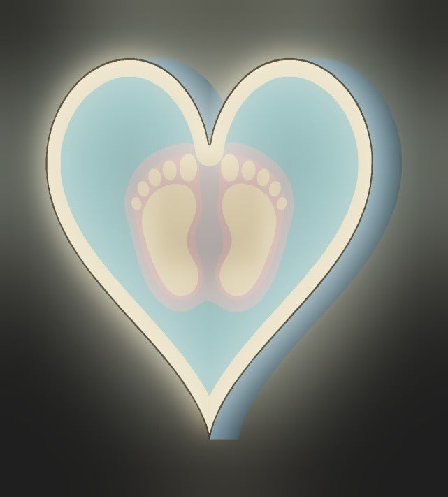 Babyfüße LED-Lampe leuchtend