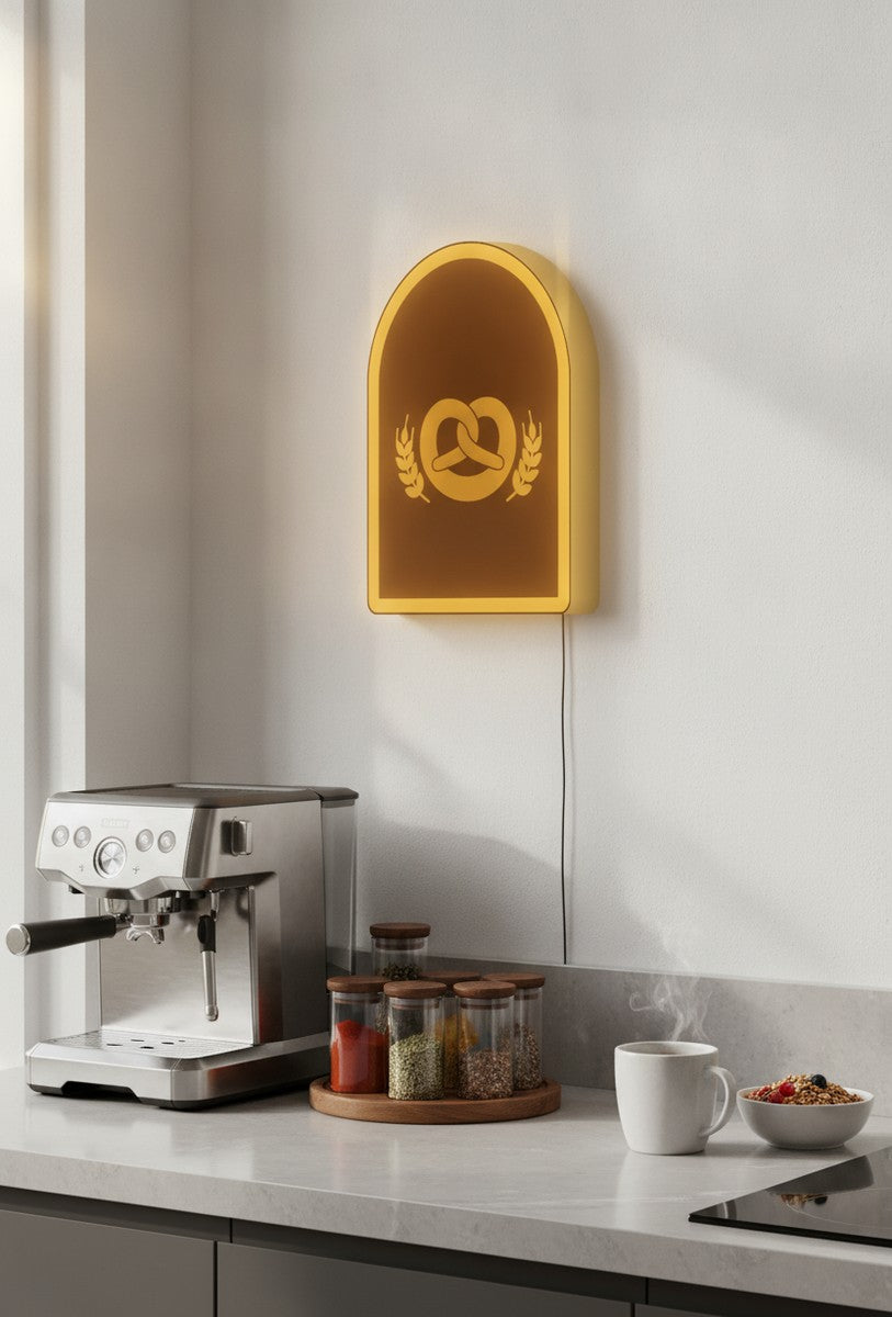 Brezel LED-Lampe in der Küche