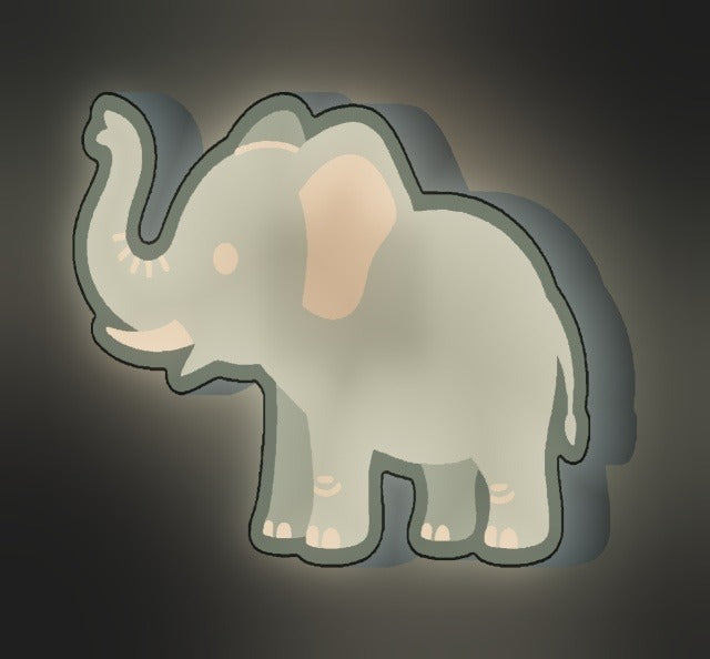 Baby-Elefant LED-Lampe leuchtend