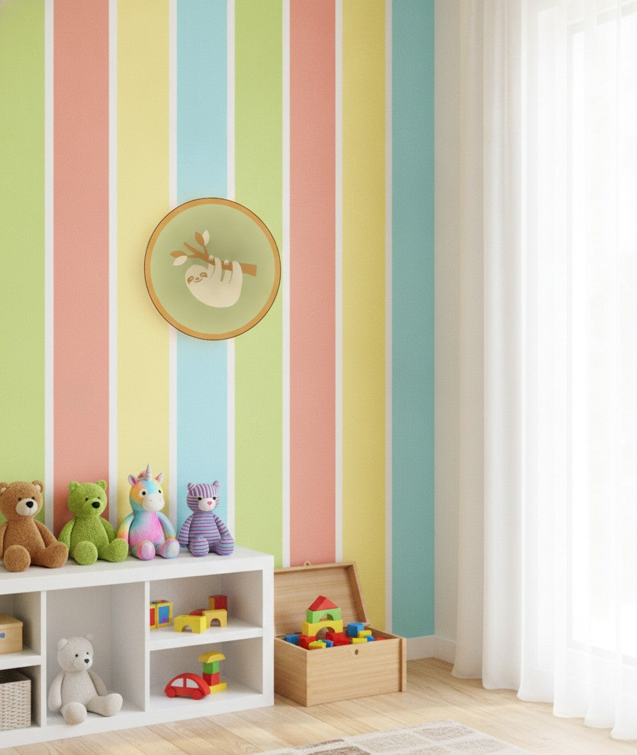 Faultier am Ast LED-Lampe im Kinderzimmer