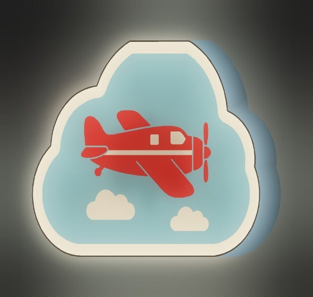 Propellerflugzeug LED-Lampe leuchtend