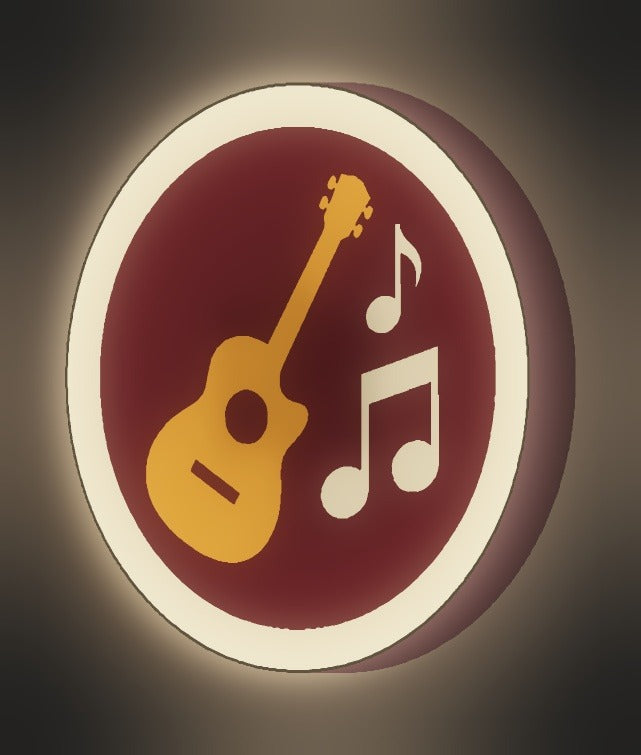 Gitarre LED-Lampe leuchtend
