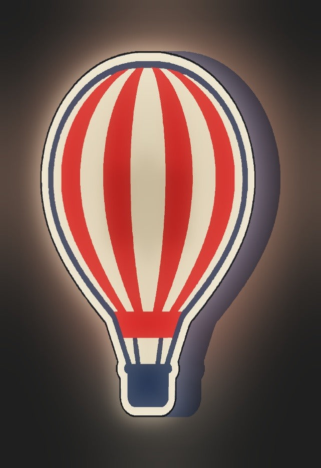 Heißluftballon LED-Lampe leuchtend