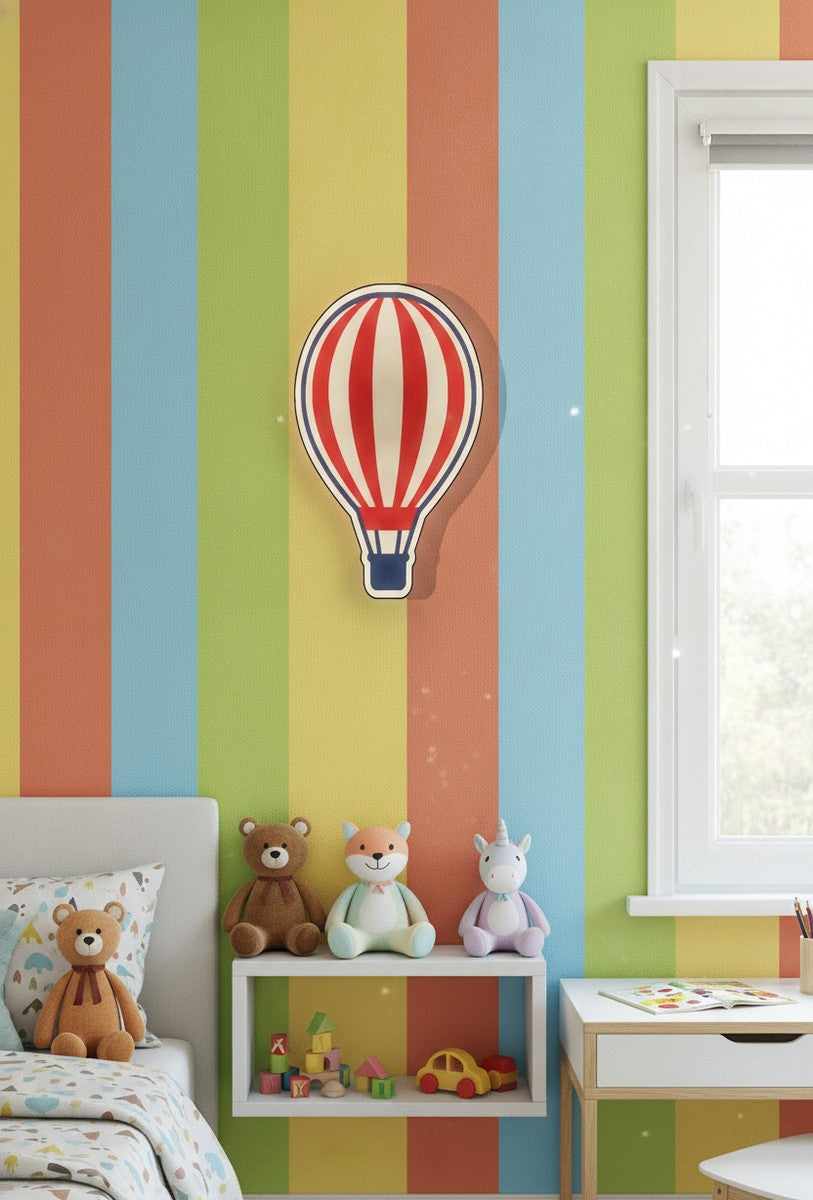 Heißluftballon LED-Lampe im Kinderzimmer