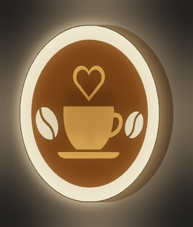 Kaffeetasse LED-Lampe leuchtend