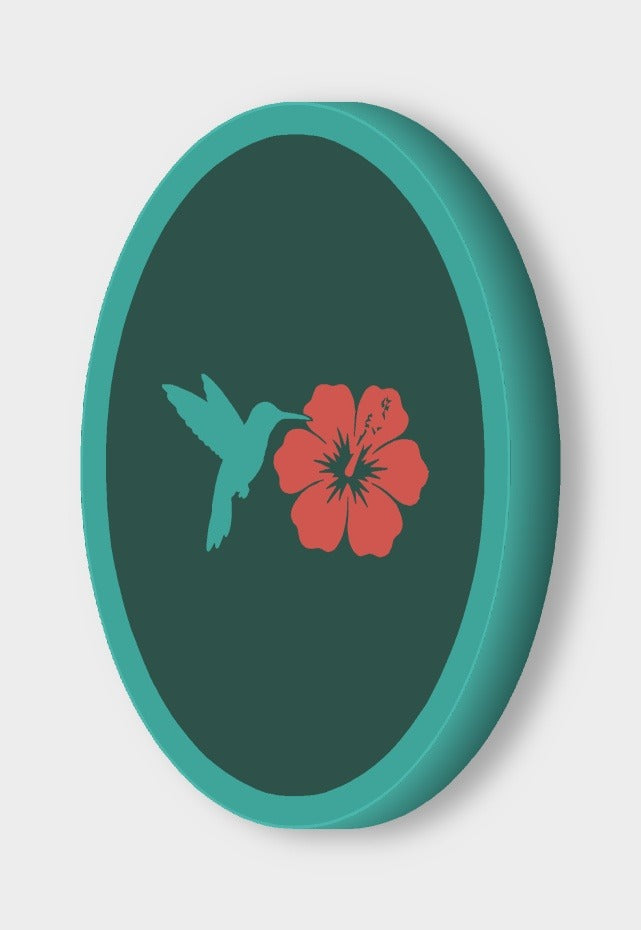Kolibri mit Blüte LED-Lampe leuchtend