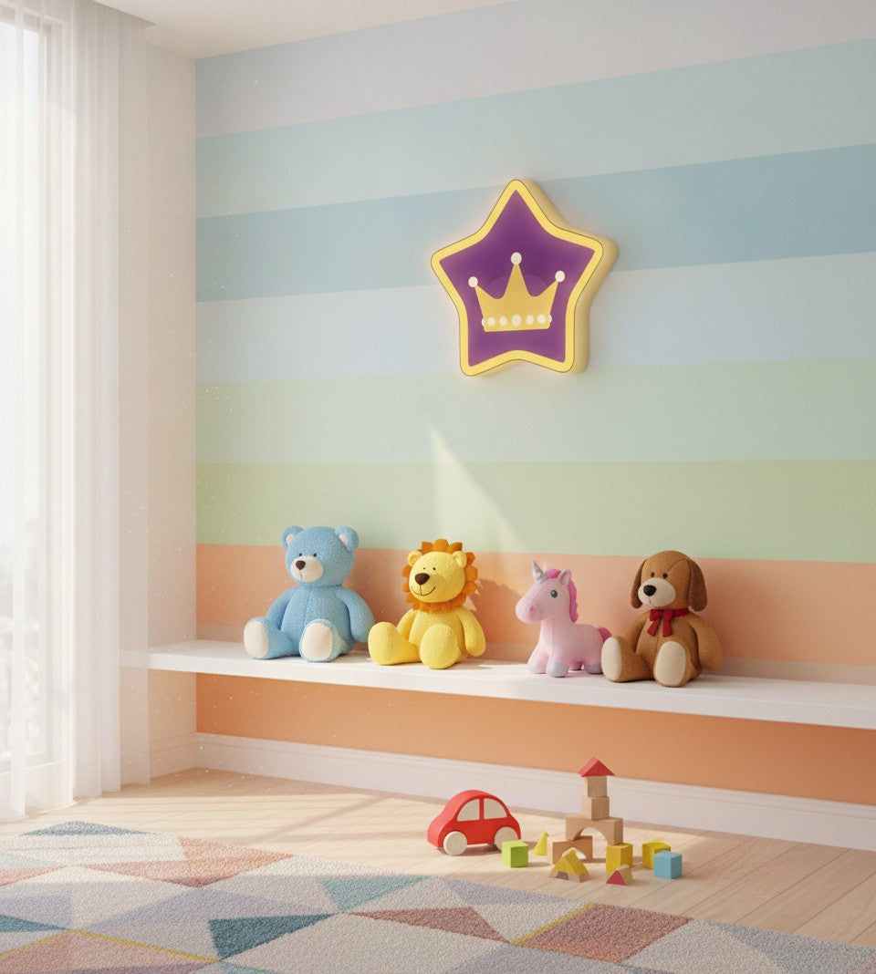 Krone LED-Lampe im Kinderzimmer