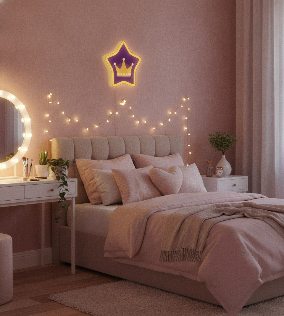 Krone LED-Lampe im Jugendzimmer