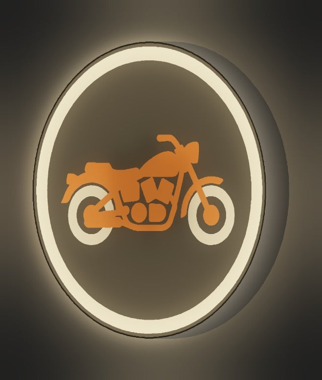 Motorrad LED-Lampe leuchtend