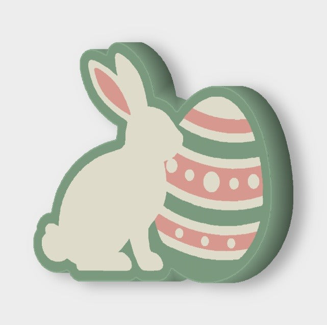 Osterhase mit Ei LED-Lampe leuchtend