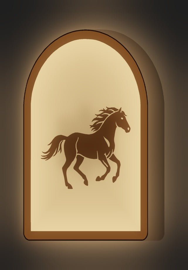 Galoppierendes Pferd LED-Lampe leuchtend