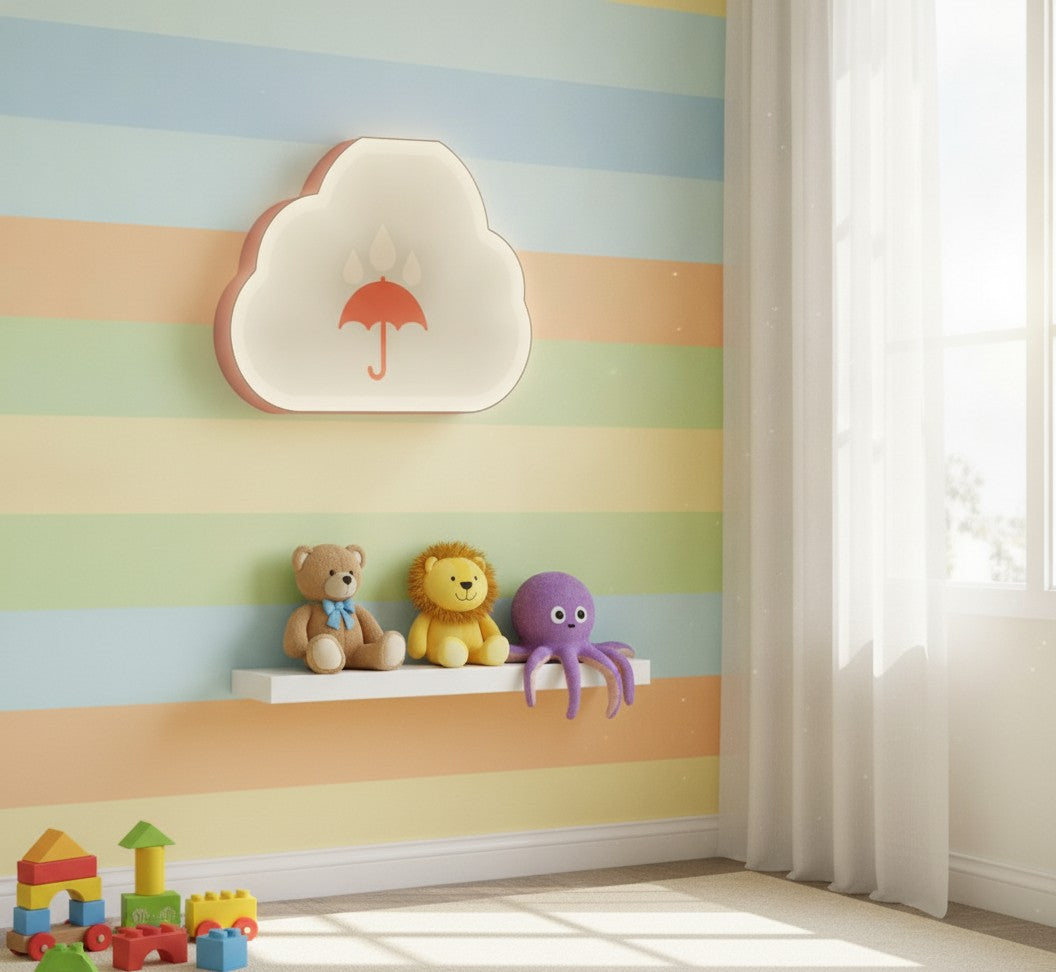 Regenschirm LED-Lampe im Kinderzimmer
