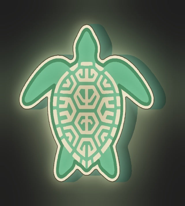 Meeresschildkröte LED-Lampe leuchtend