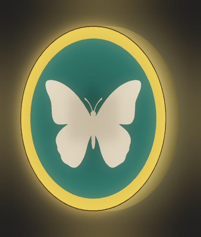 Schmetterling LED-Lampe leuchtend