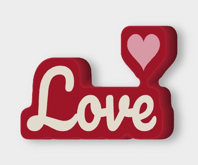 Schriftzug Love LED-Lampe leuchtend