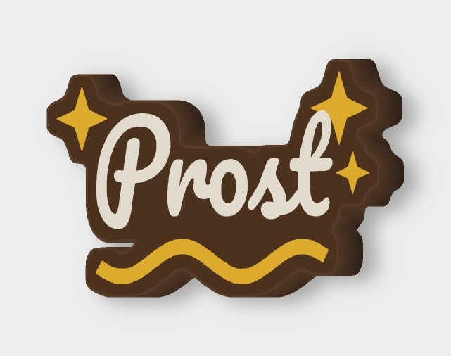 Schriftzug Prost LED-Lampe leuchtend
