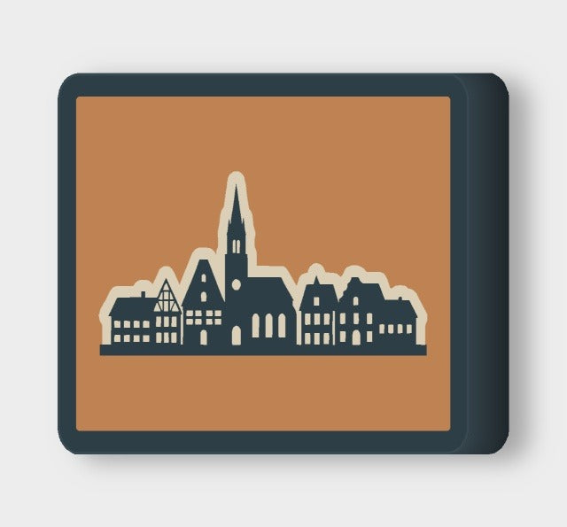 Skyline Altstadt LED-Lampe leuchtend