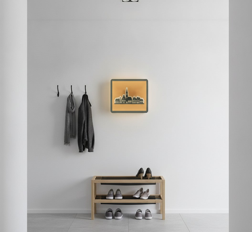 Skyline Altstadt LED-Lampe im Flur