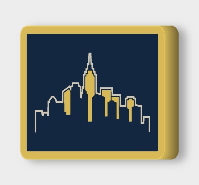 Skyline Metropole LED-Lampe leuchtend