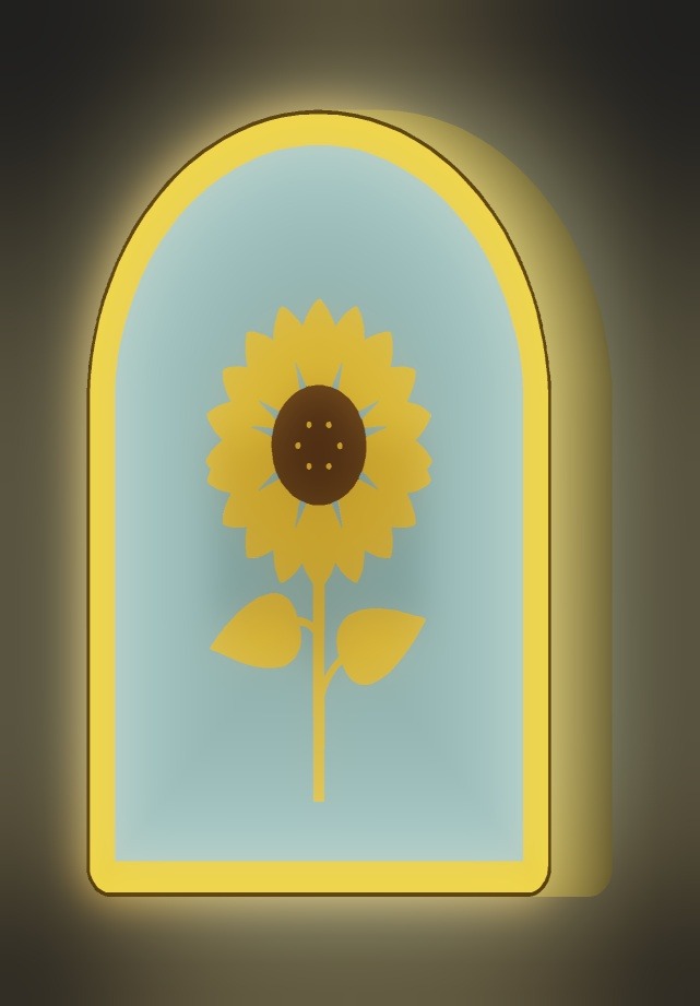 Sonnenblume LED-Lampe leuchtend