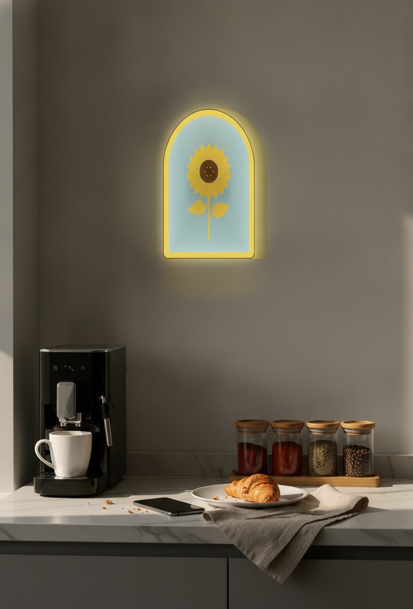 Sonnenblume LED-Lampe in der Küche