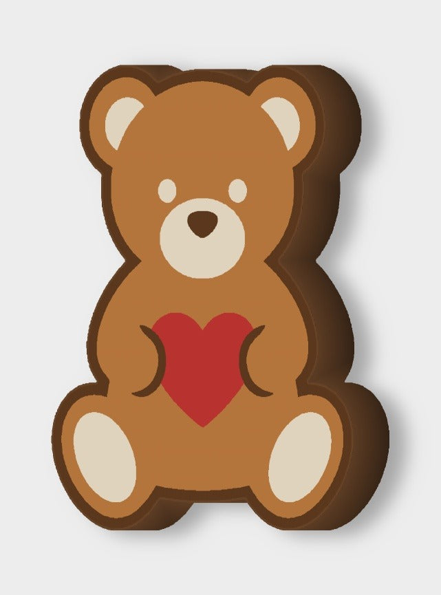 Teddybär mit Herz LED-Lampe ausgeschaltet