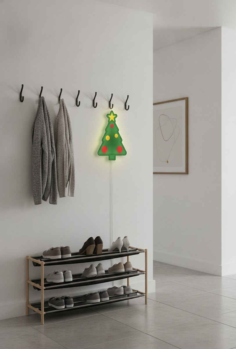 Weihnachtsbaum LED-Lampe im Flur