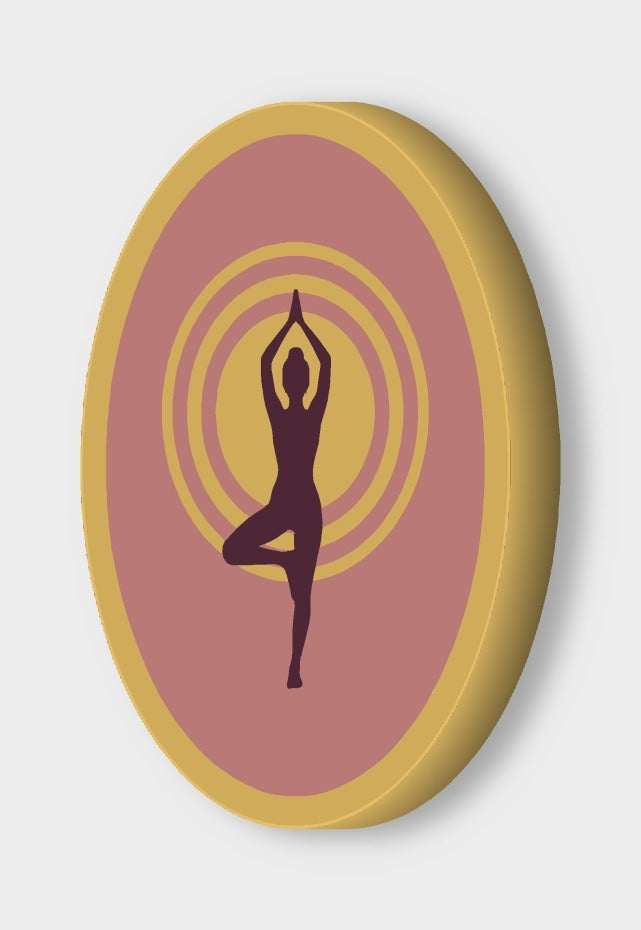 Yoga Baum-Pose LED-Lampe ausgeschaltet
